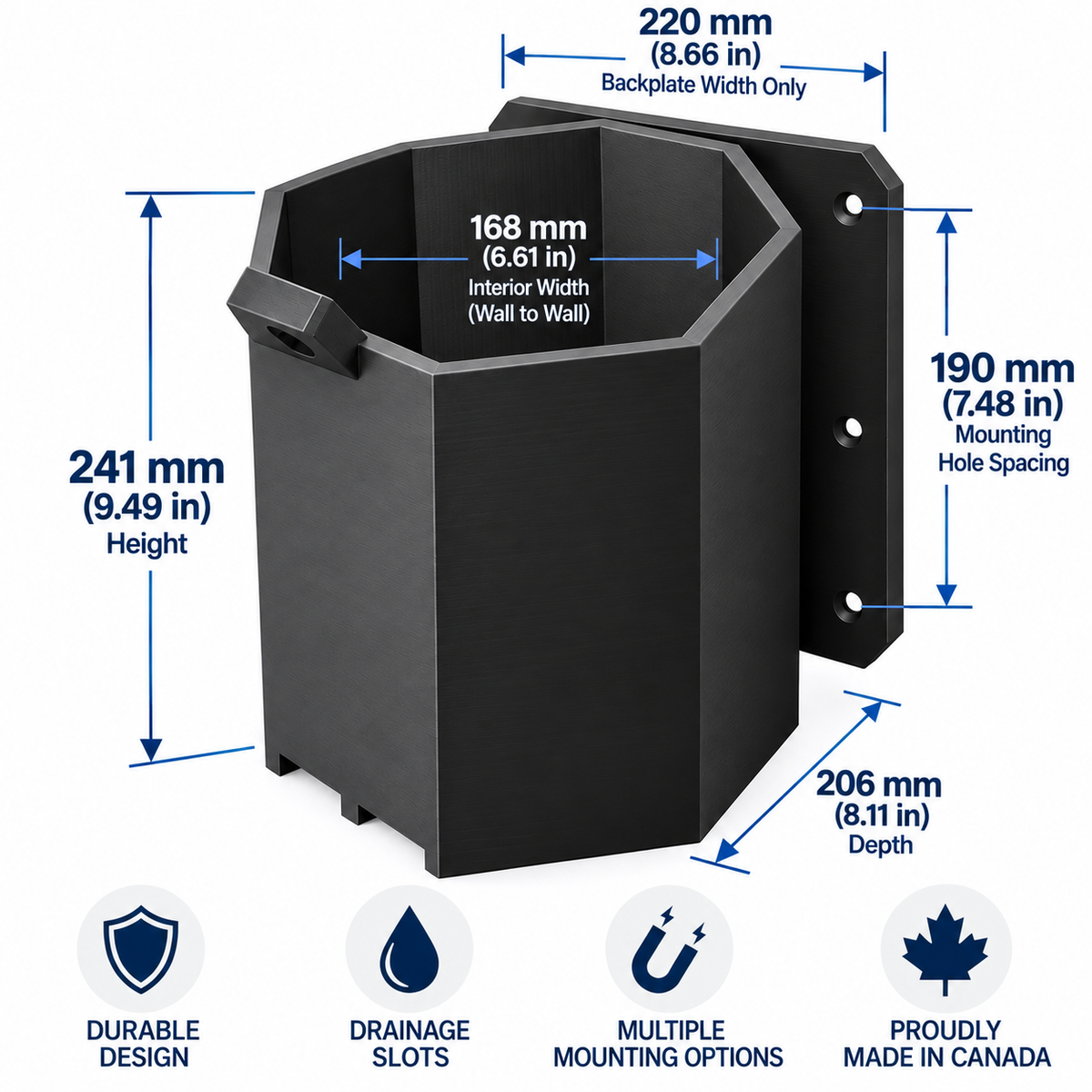Heavy-Duty 1-Gallon Water Jug Mount